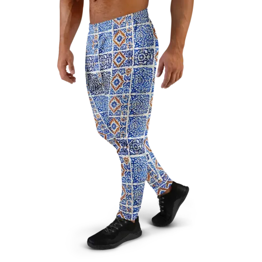 Indigo Tilework on a Men's Joggers