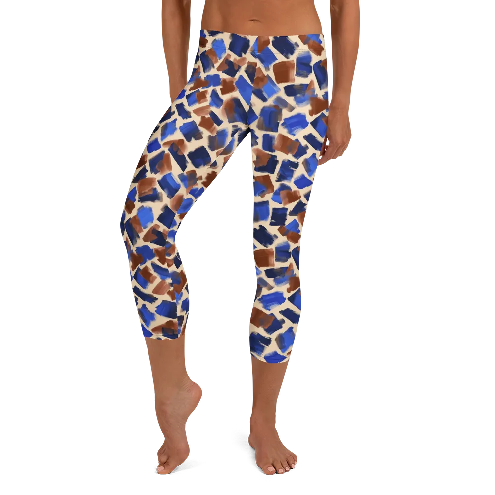 Painter’s Scatter on Capri Leggings — Front