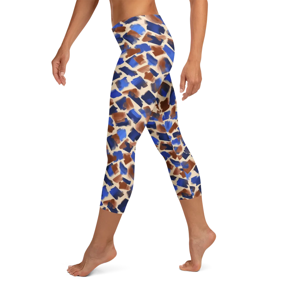 Painter’s Scatter on Capri Leggings — Left