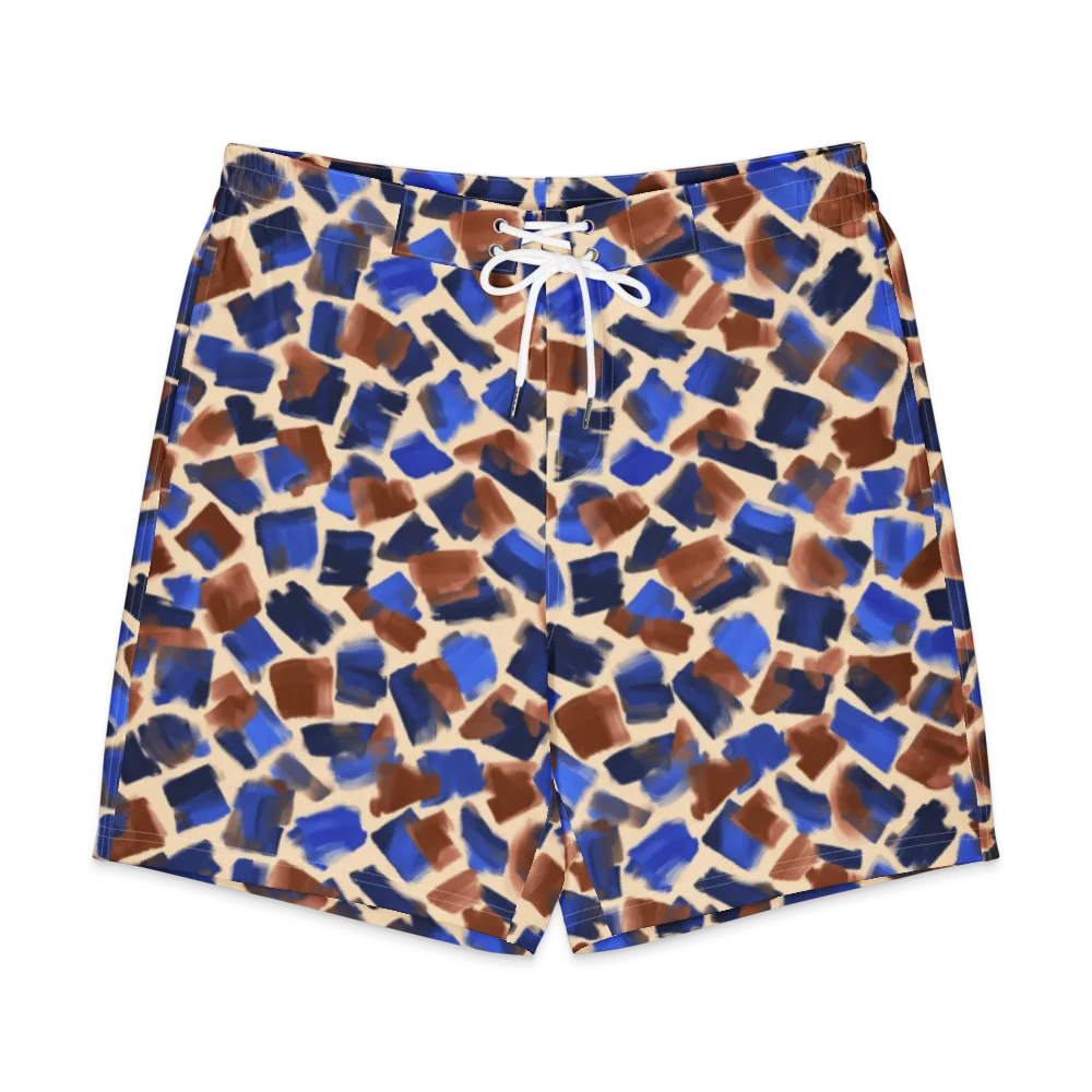 Painter’s Scatter on Men's Board Shorts — Front