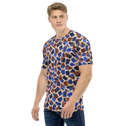 Painter’s Scatter on a Men's Crew Neck T-Shirt