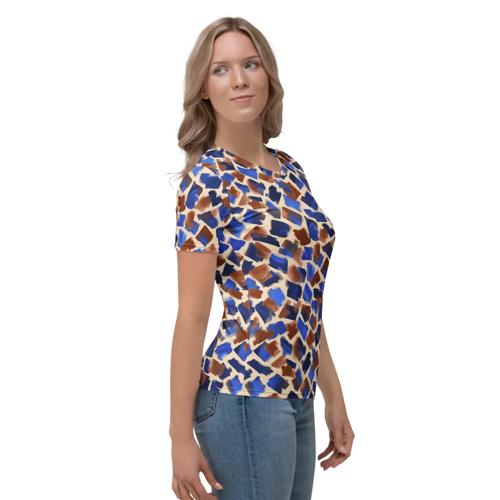 Painter’s Scatter on Women's Crew Neck T-Shirt — Right