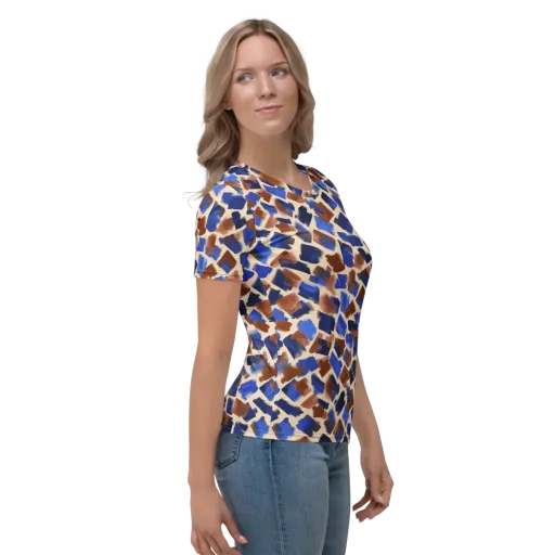 Painter’s Scatter on a Women's Crew Neck T-Shirt