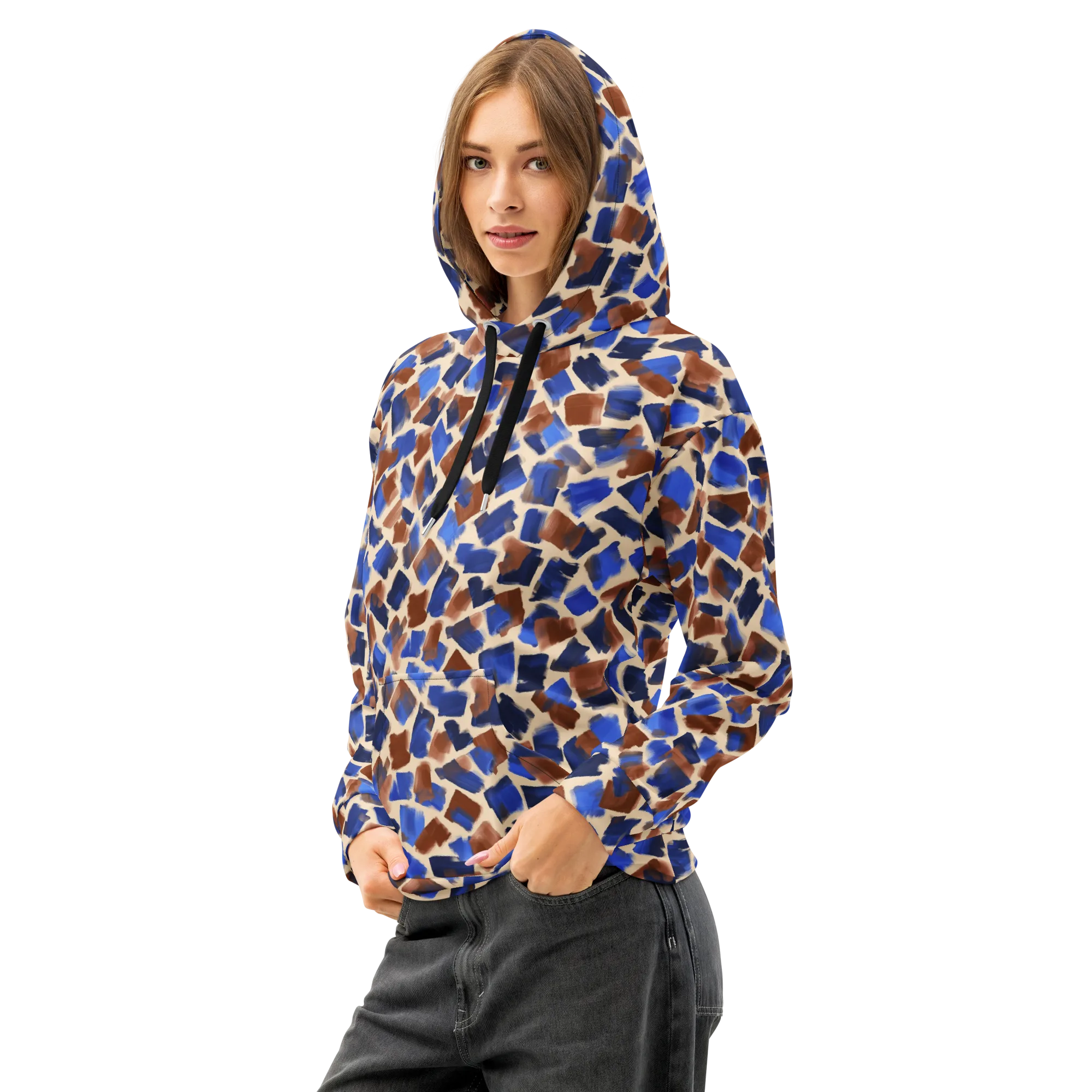 Painter’s Scatter on Cotton Hoodie — Left Front