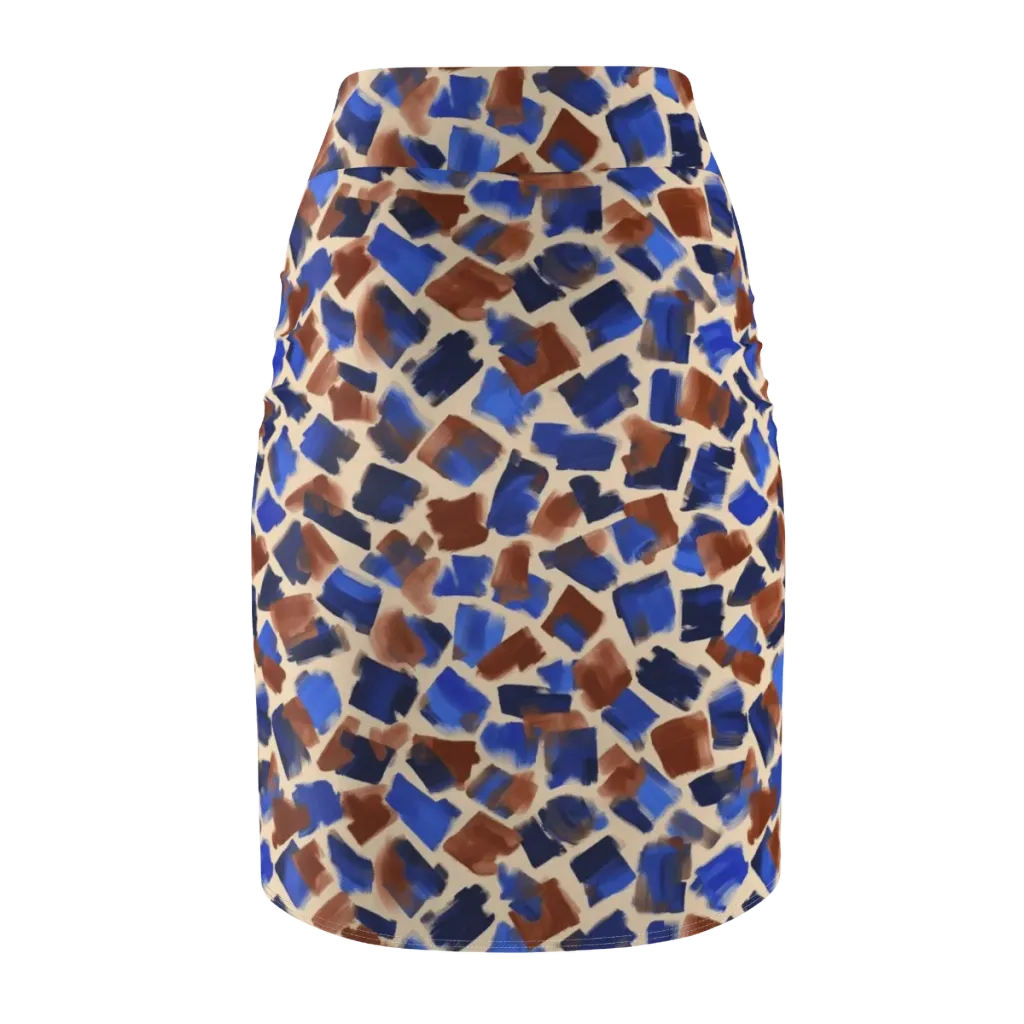 Painter’s Scatter on Pencil Skirt — Back