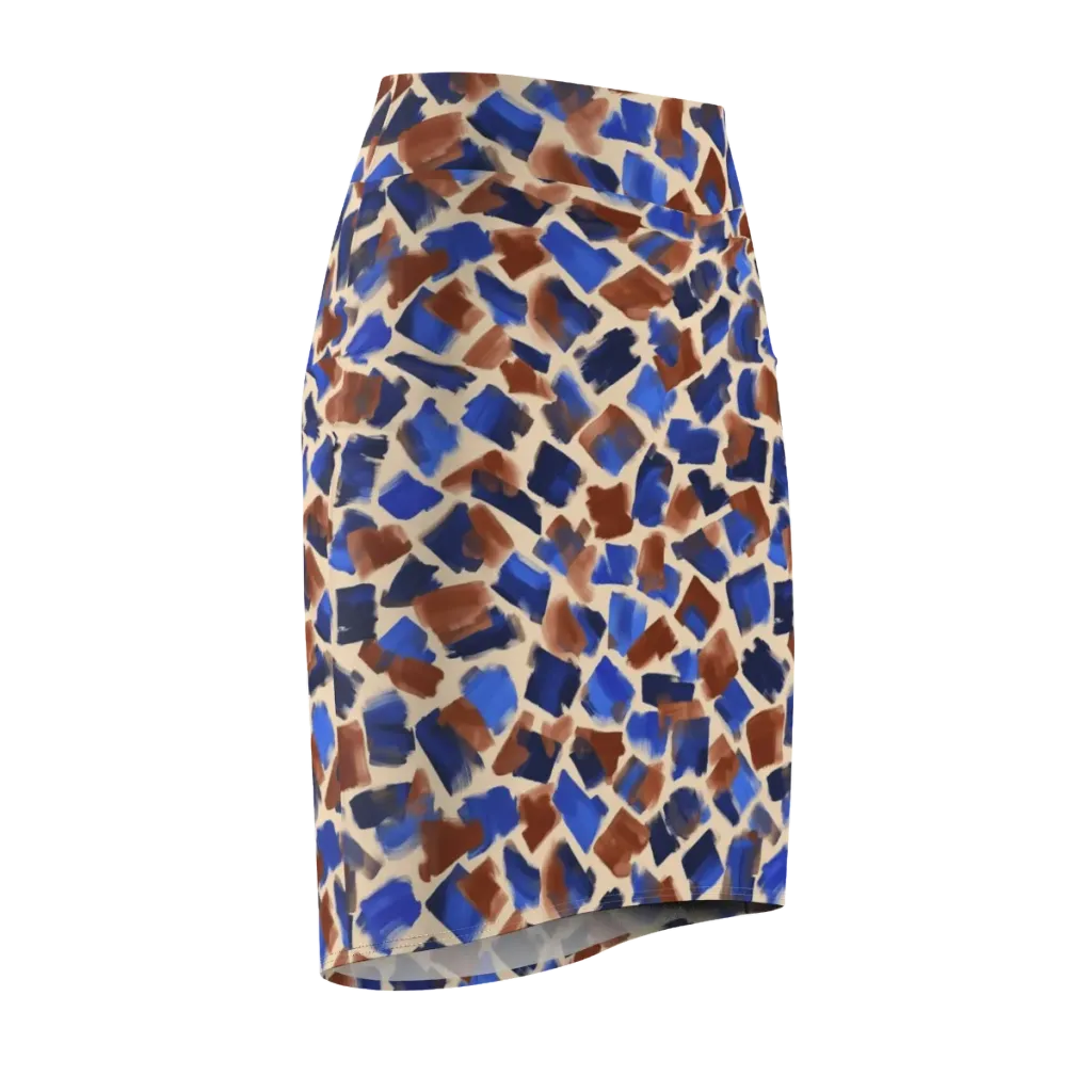Painter’s Scatter on Pencil Skirt — Front Side
