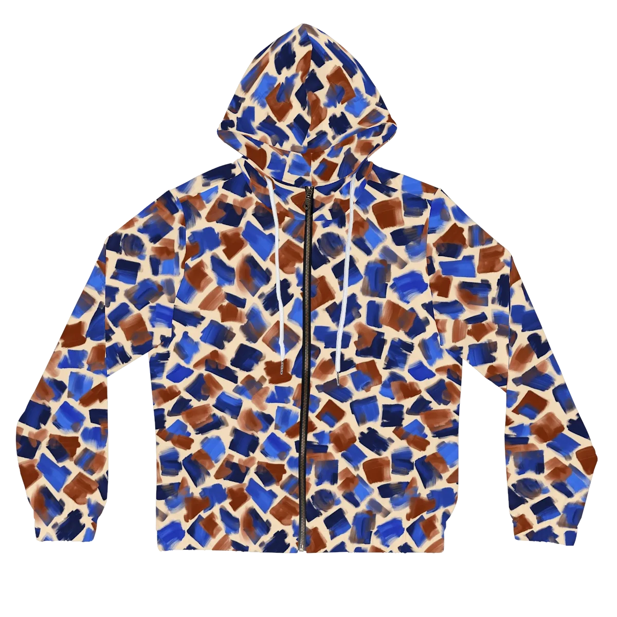 Painter’s Scatter on Women's Full-Zip Hoodie — Front