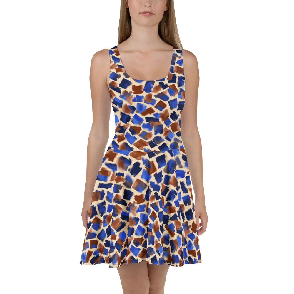 Painter’s Scatter on Skater Dress — Front