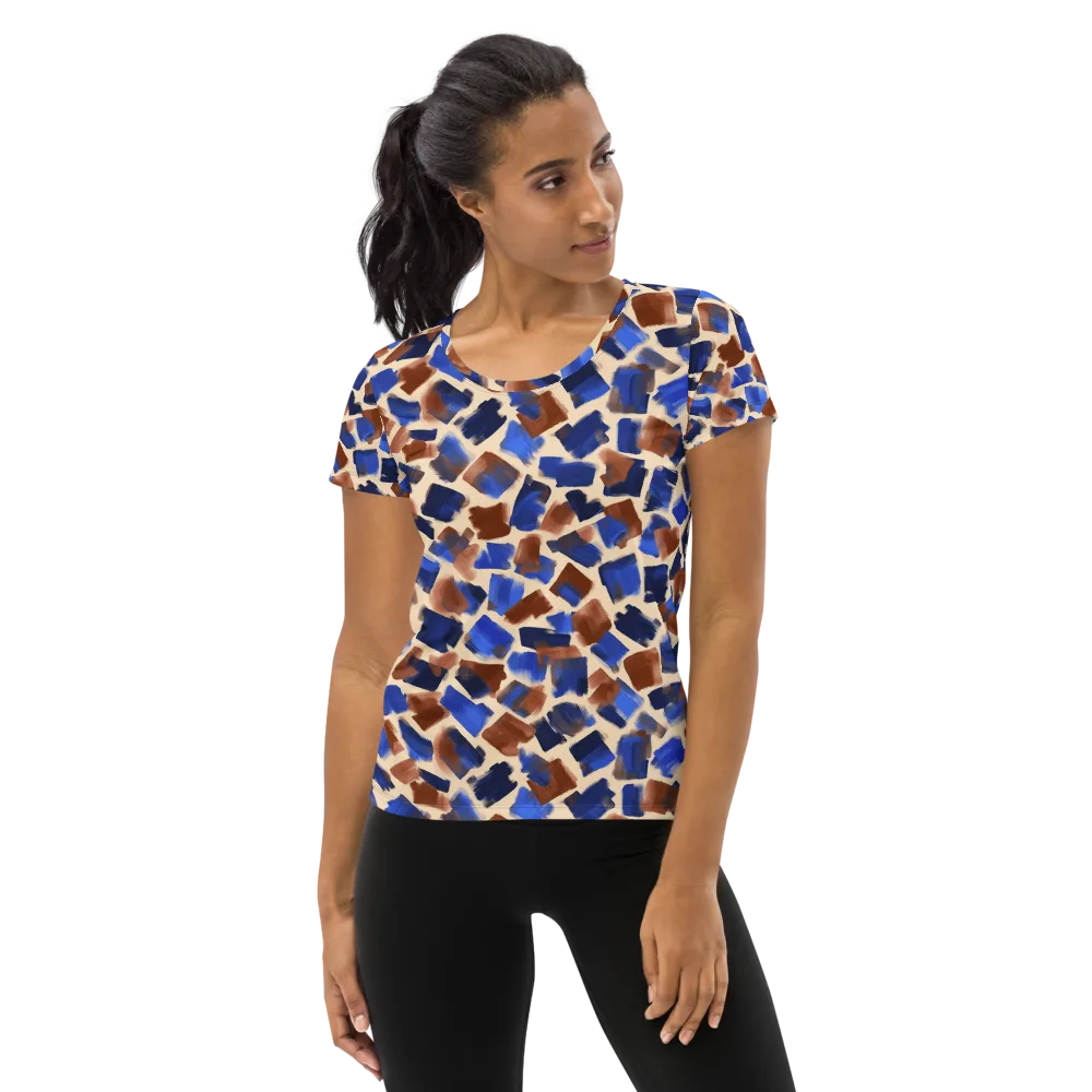 Painter’s Scatter on Women's Athletic T-Shirt — Front