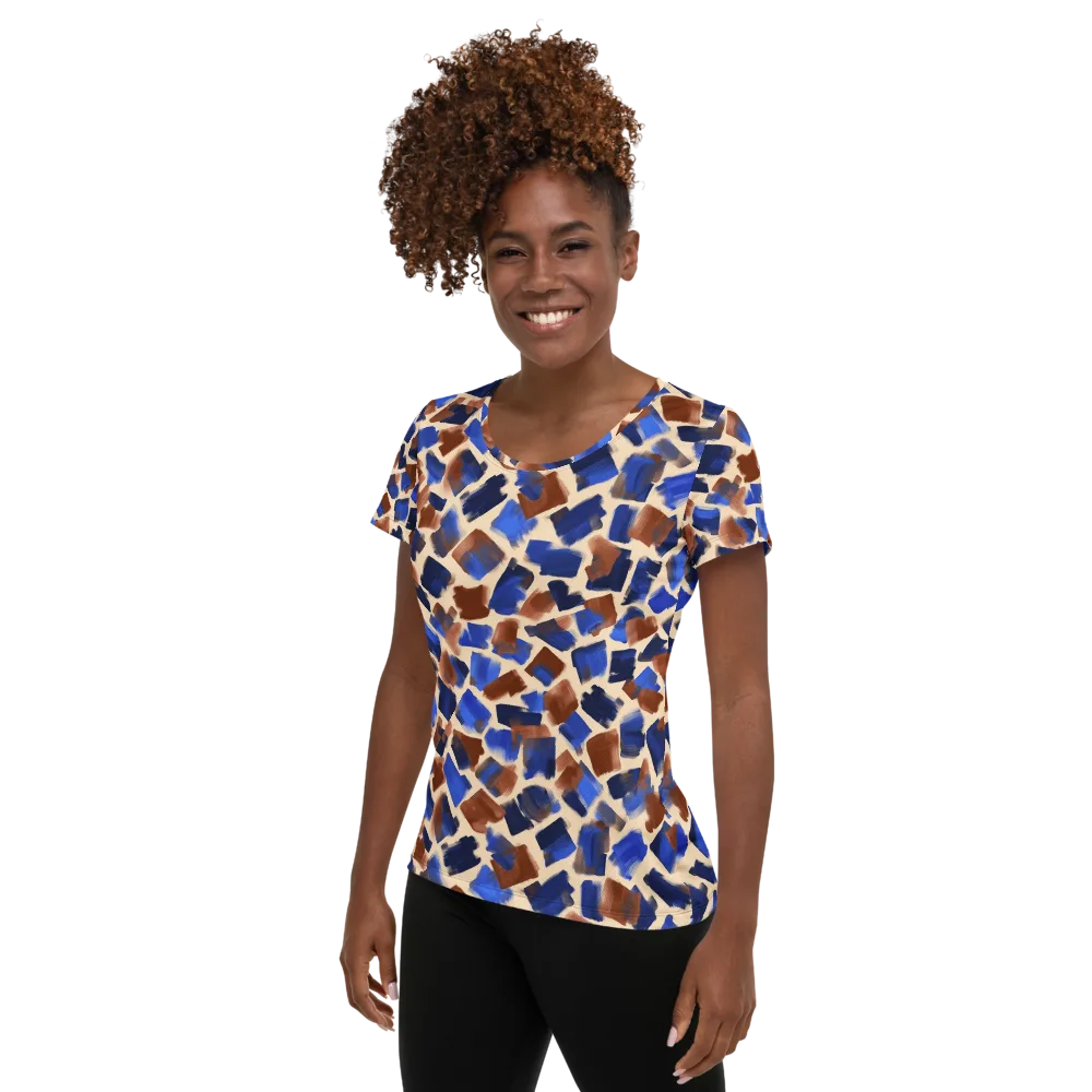 Painter’s Scatter on Women's Athletic T-Shirt — Left
