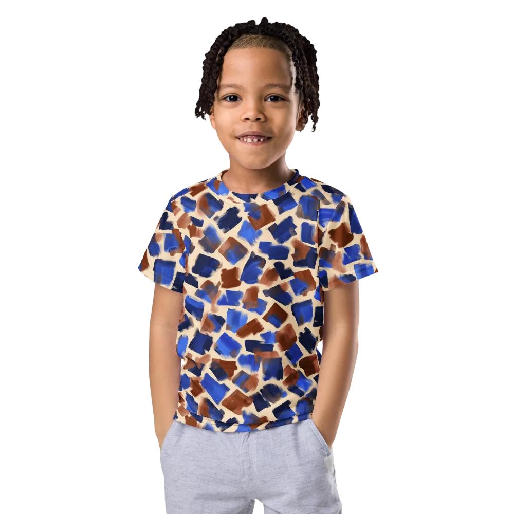 Painter’s Scatter on Kids Crew Neck T-Shirt — Front