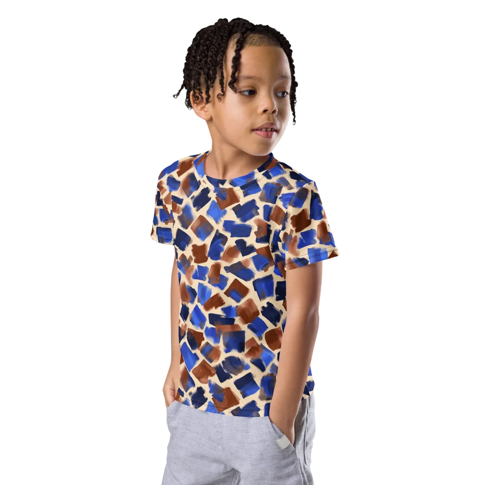 Painter’s Scatter on Kids Crew Neck T-Shirt — Left Front