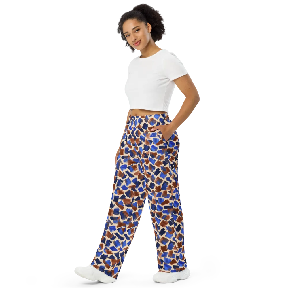 Painter’s Scatter on Wide-Leg Pants — Left Front