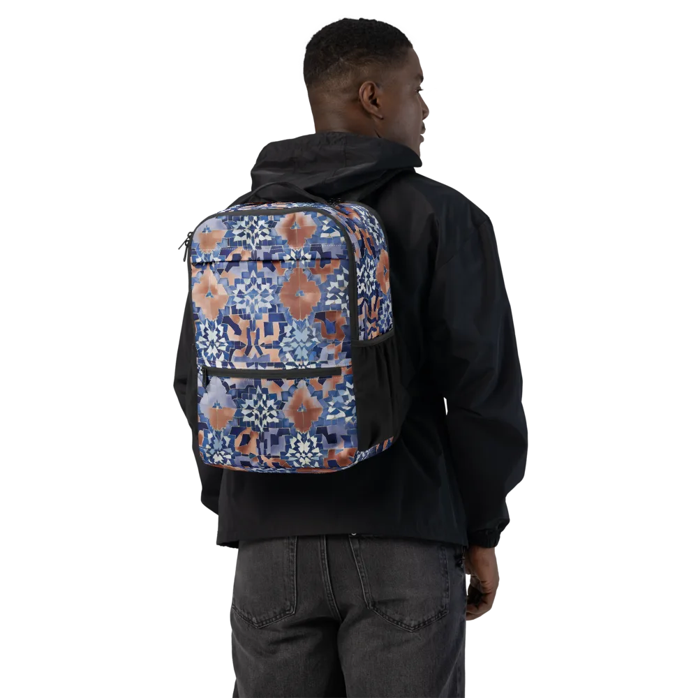 Blue Hour Tile on Utility Backpack — Back