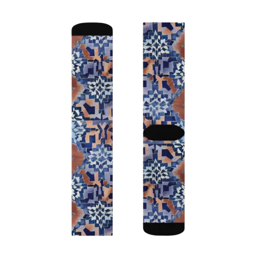 Blue Hour Tile on a Socks