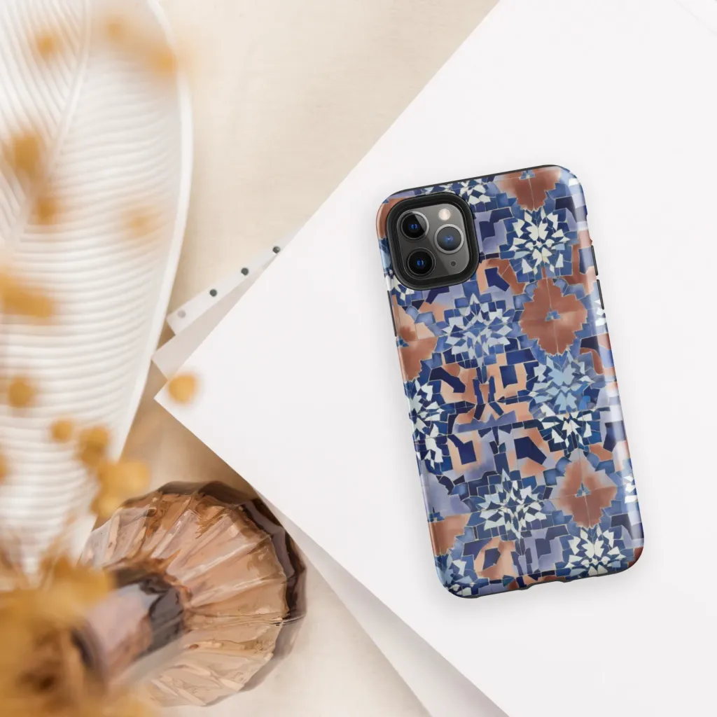 Blue Hour Tile on Tough Case for iPhone® — Front