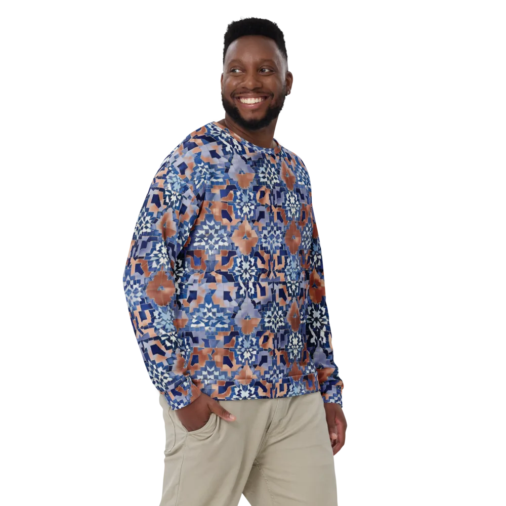 Blue Hour Tile on Sweatshirt — Front
