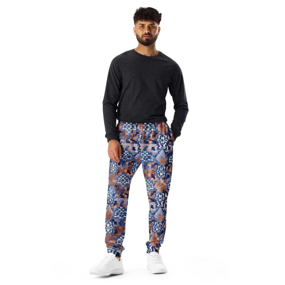 Blue Hour Tile on Men's Joggers — Front