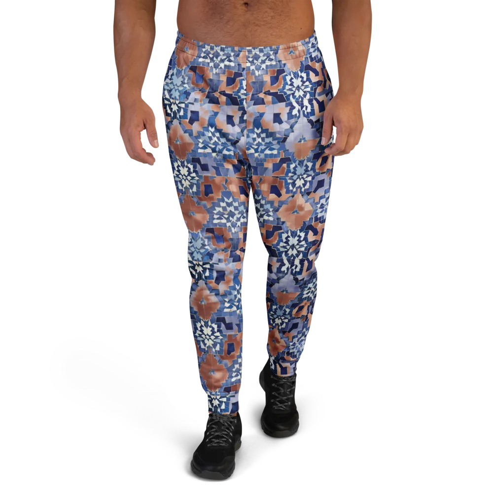 Blue Hour Tile on Men's Joggers — Front