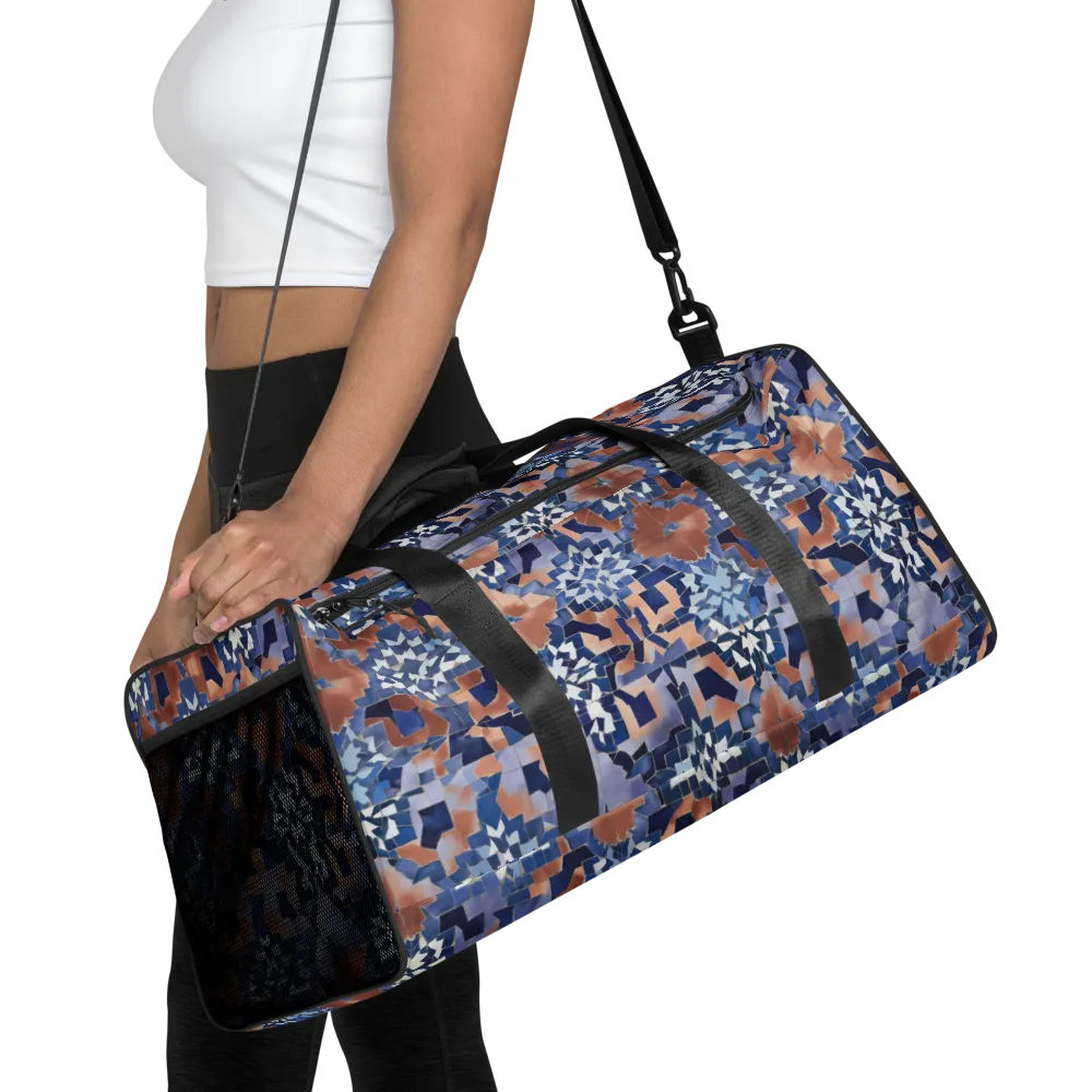 Blue Hour Tile on Duffle Bag — Front