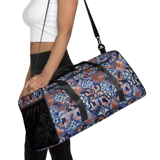 Blue Hour Tile on a Duffle Bag