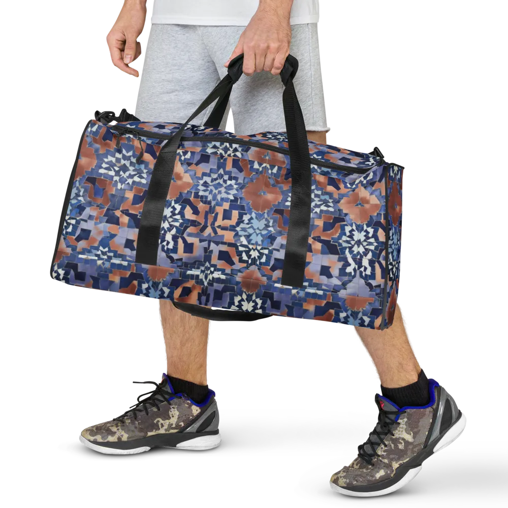Blue Hour Tile on Duffle Bag — Front
