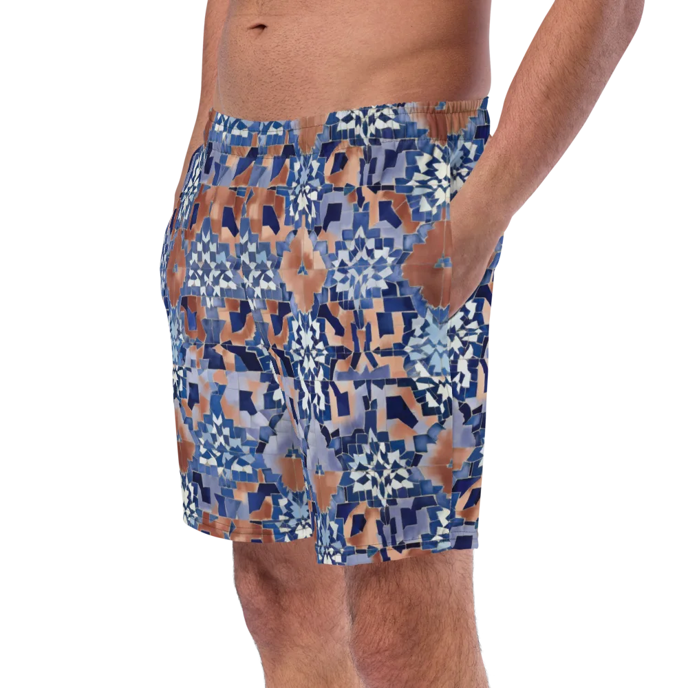 Blue Hour Tile on Swim Trunks — Left Front