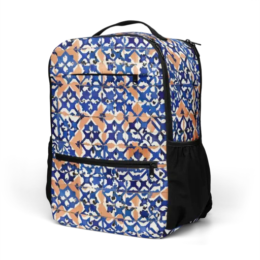 Cobalt Terrazzo on a Utility Backpack
