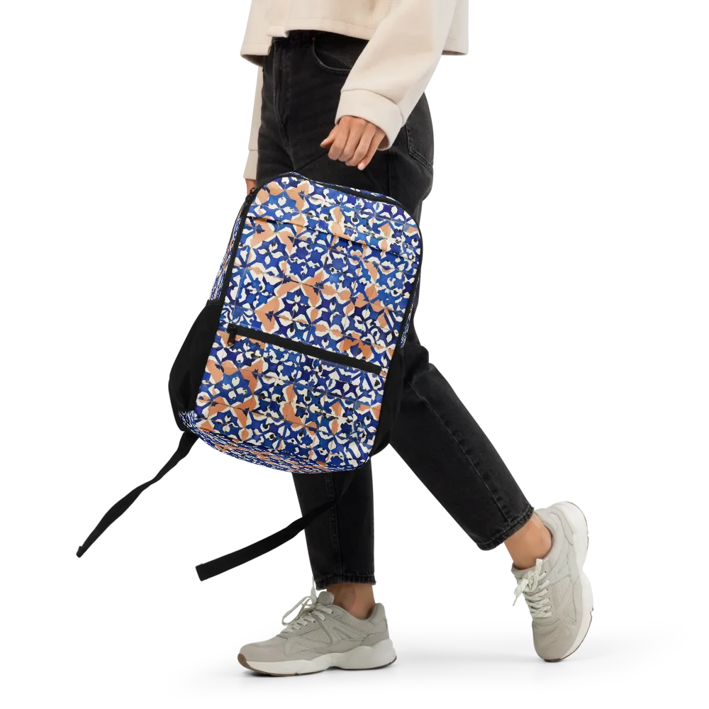Cobalt Terrazzo on Utility Backpack — Front