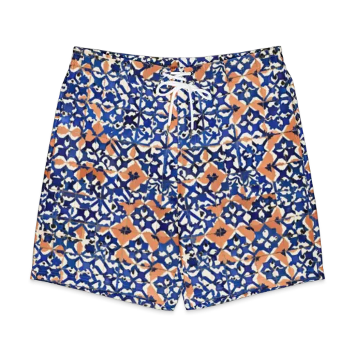 Cobalt Terrazzo on a Men's Board Shorts