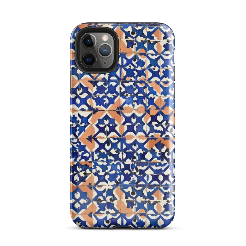 Cobalt Terrazzo on Tough Case for iPhone® — Front