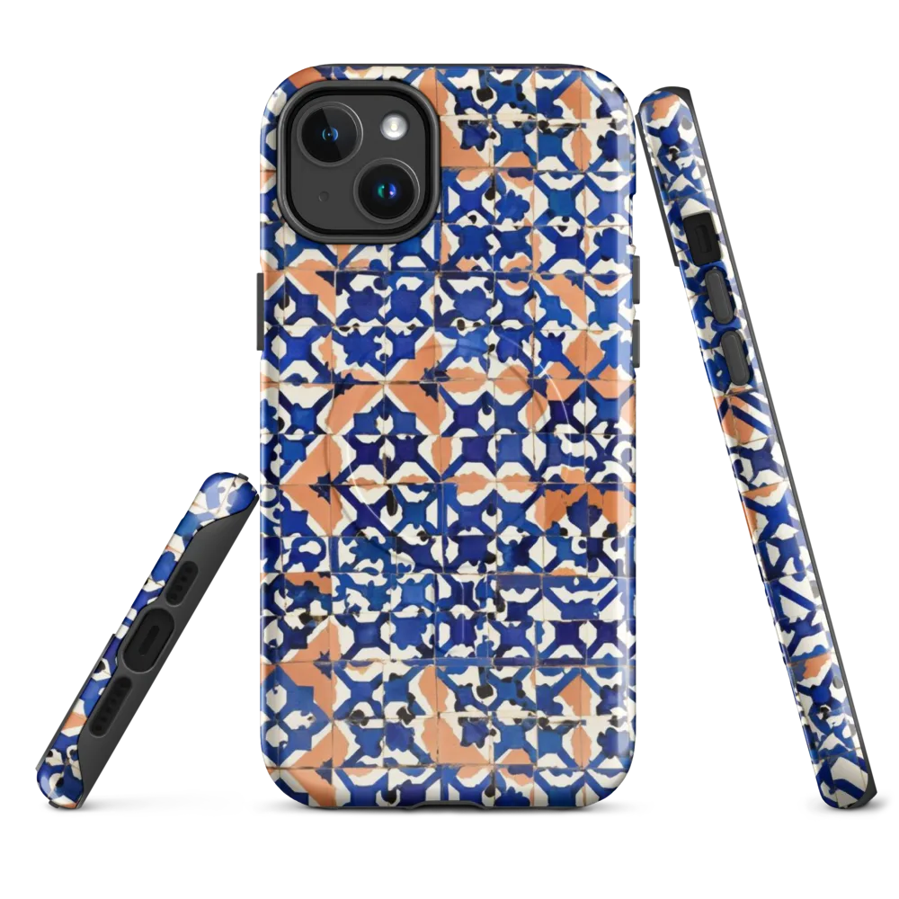Cobalt Terrazzo on MagSafe Tough Case for iPhone® — Front
