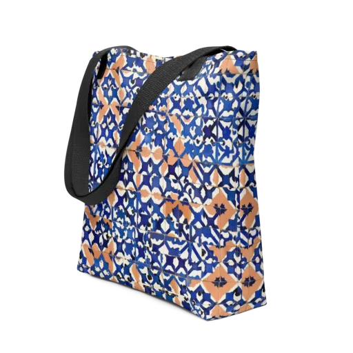 Cobalt Terrazzo on a Tote Bag