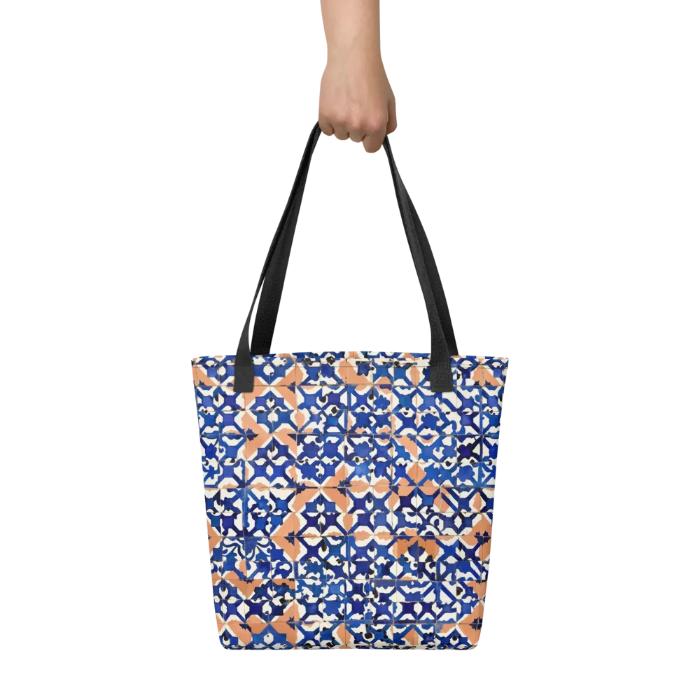 Cobalt Terrazzo on Tote Bag — Front