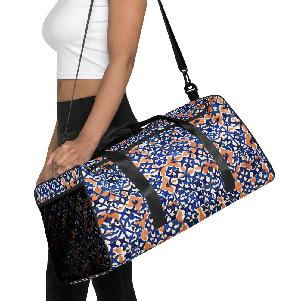 Cobalt Terrazzo on Duffle Bag — Front