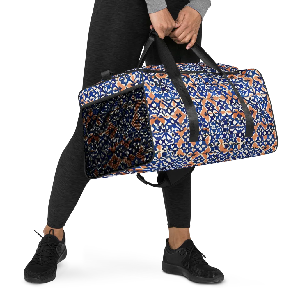 Cobalt Terrazzo on Duffle Bag — Right Front