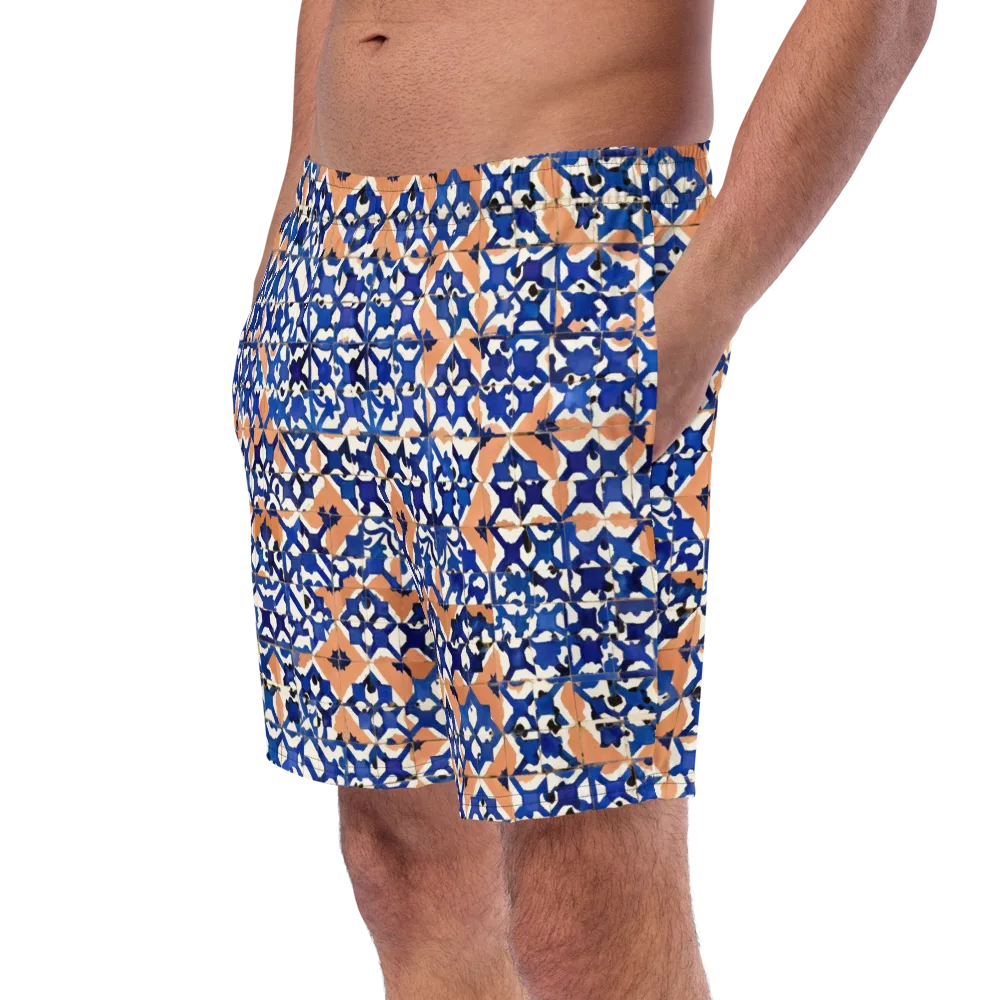 Cobalt Terrazzo on Swim Trunks — Left Front