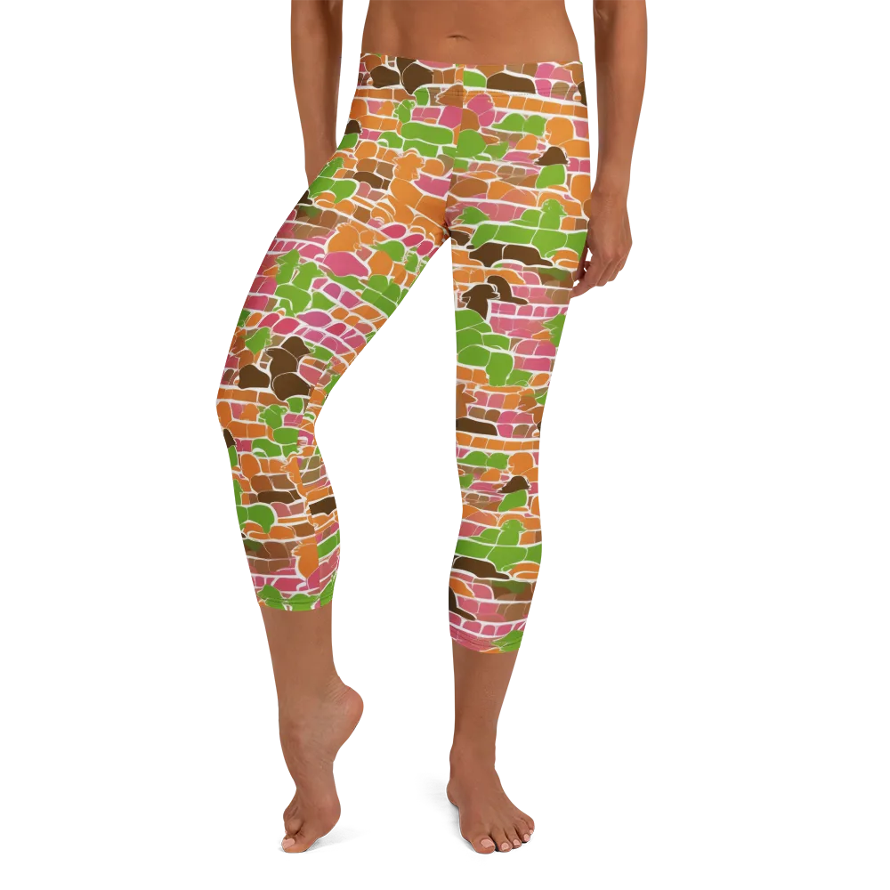 Gallery Crowd on Capri Leggings — Front