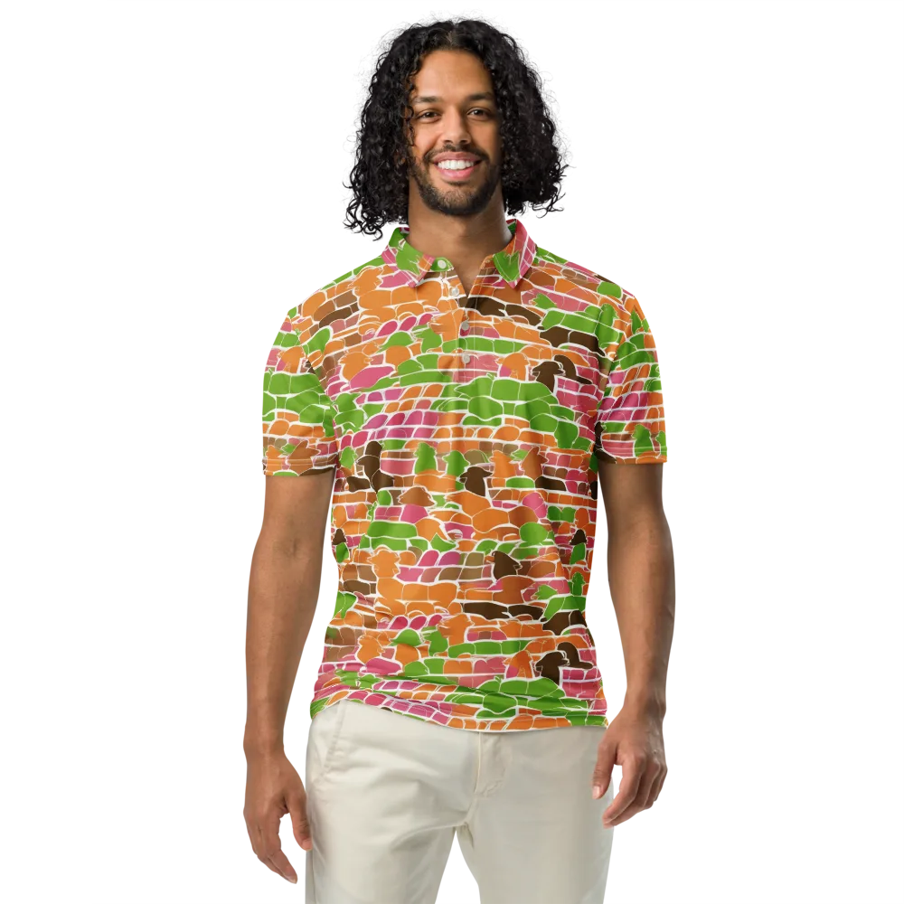 Gallery Crowd on Men's Slim Fit Polo Shirt — Front
