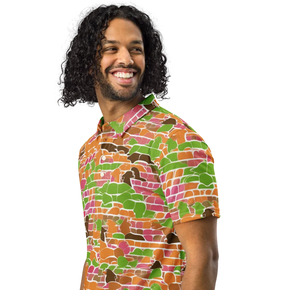 Gallery Crowd on Men's Slim Fit Polo Shirt — Left Front
