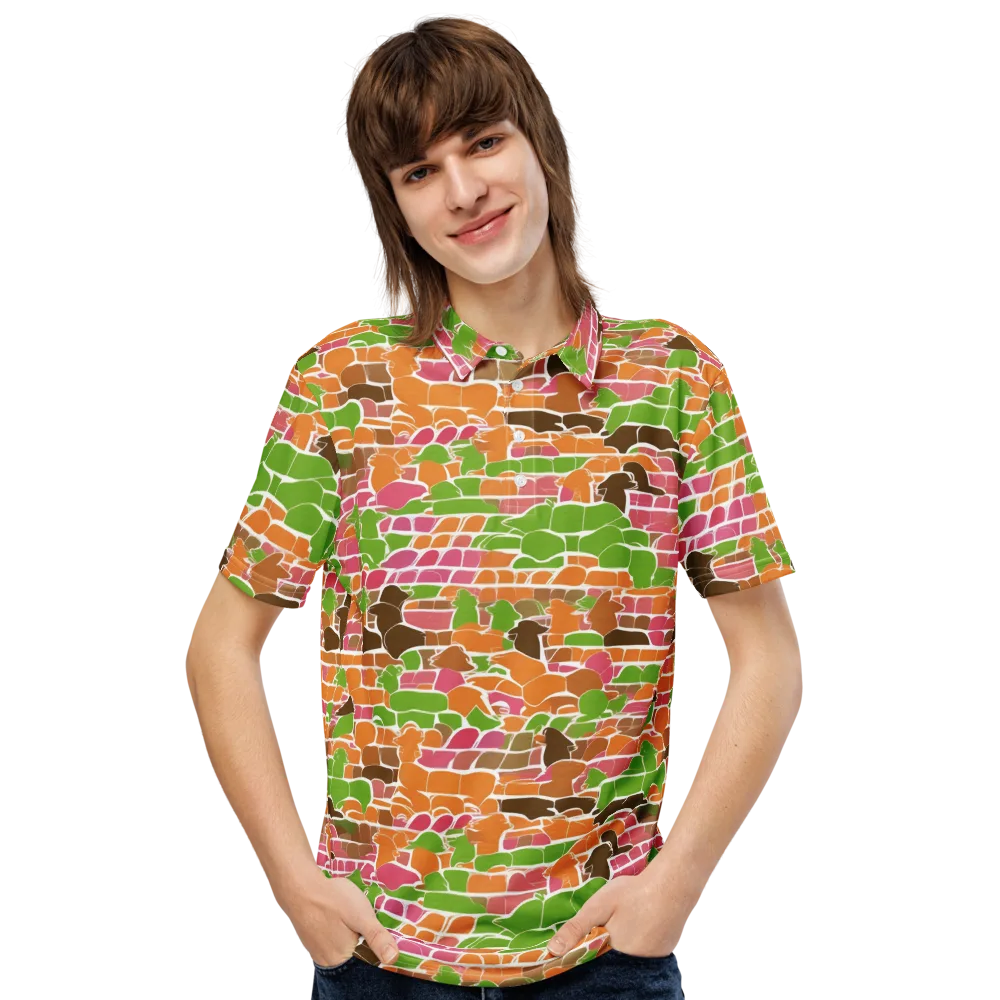 Gallery Crowd on Men's Slim Fit Polo Shirt — Front