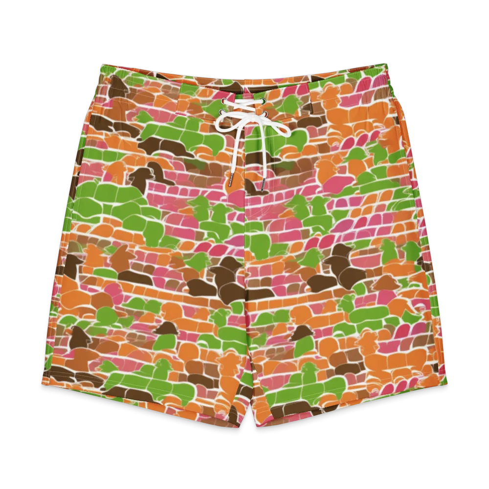 Gallery Crowd on Men's Board Shorts — Front