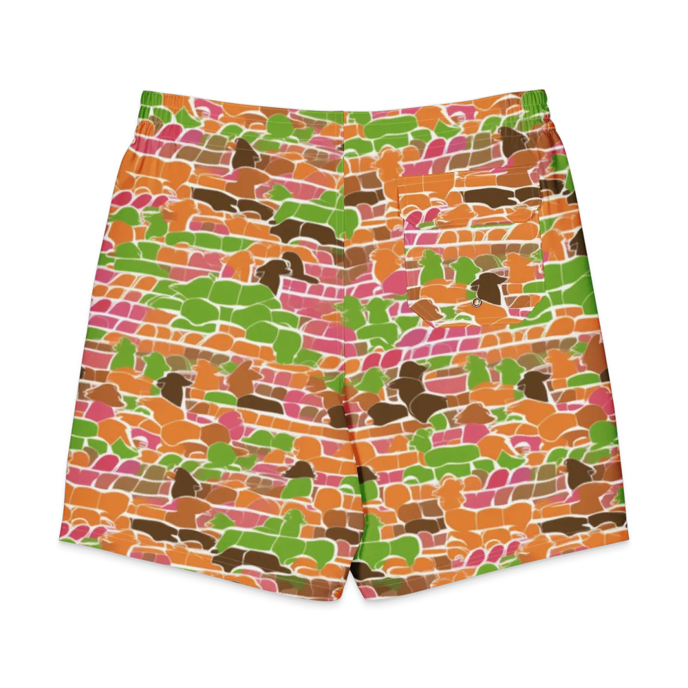 Gallery Crowd on Men's Board Shorts — Back