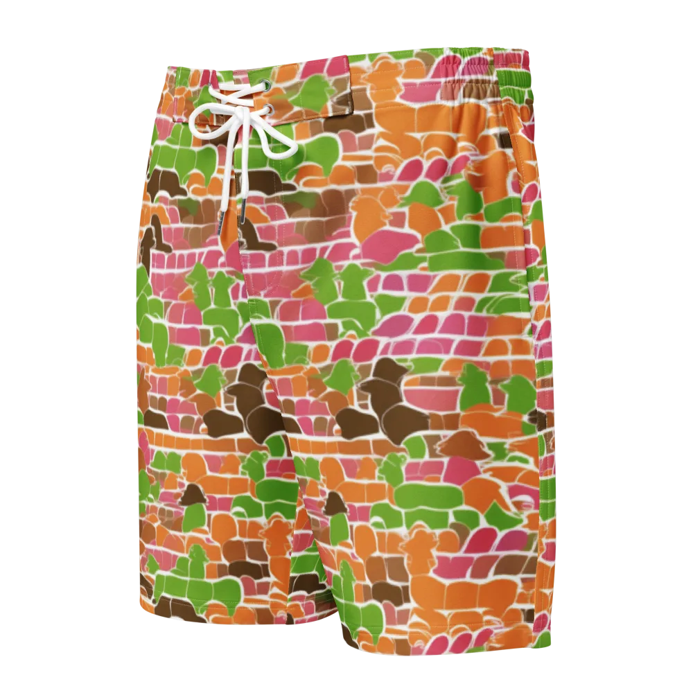 Gallery Crowd on Men's Board Shorts — Front