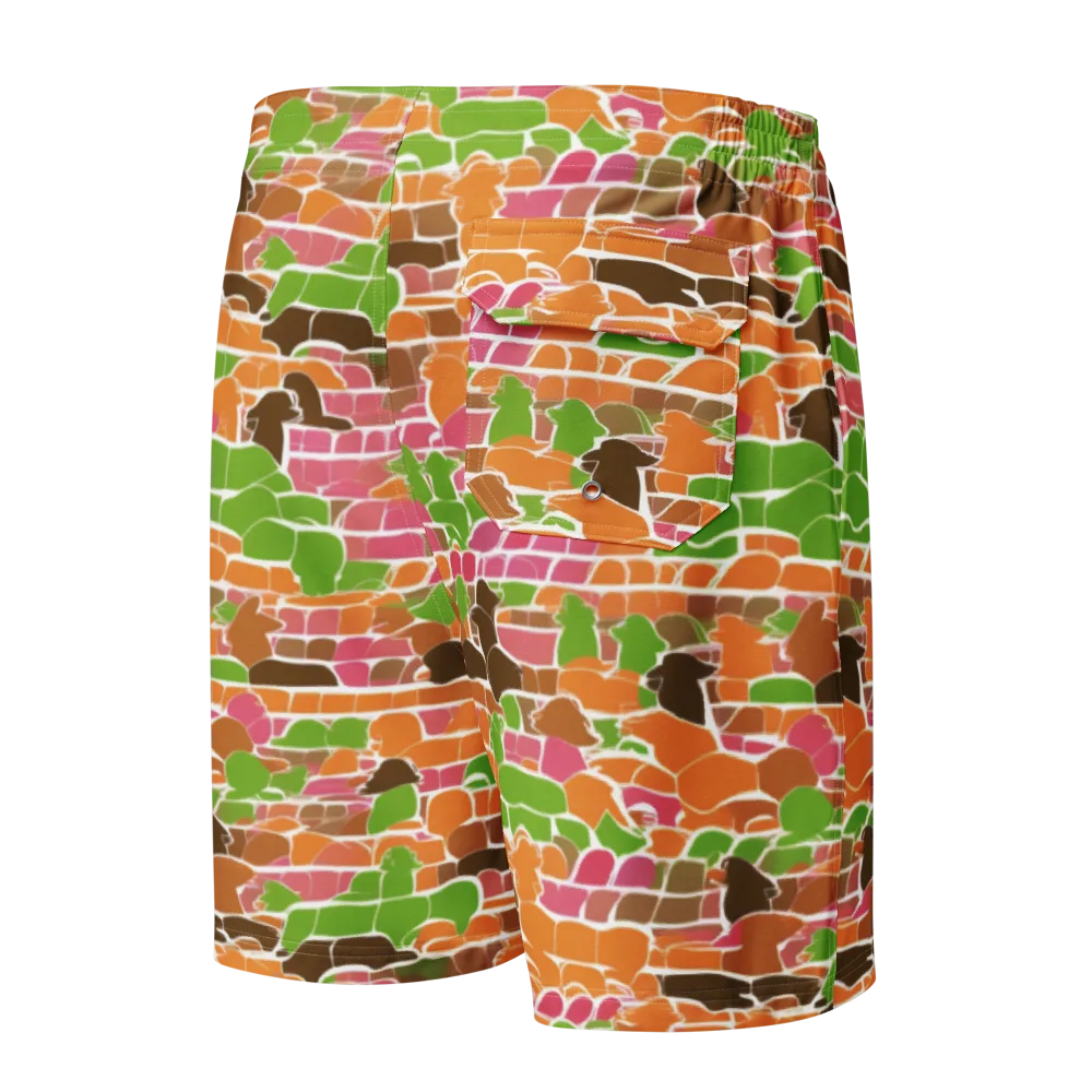 Gallery Crowd on Men's Board Shorts — Back
