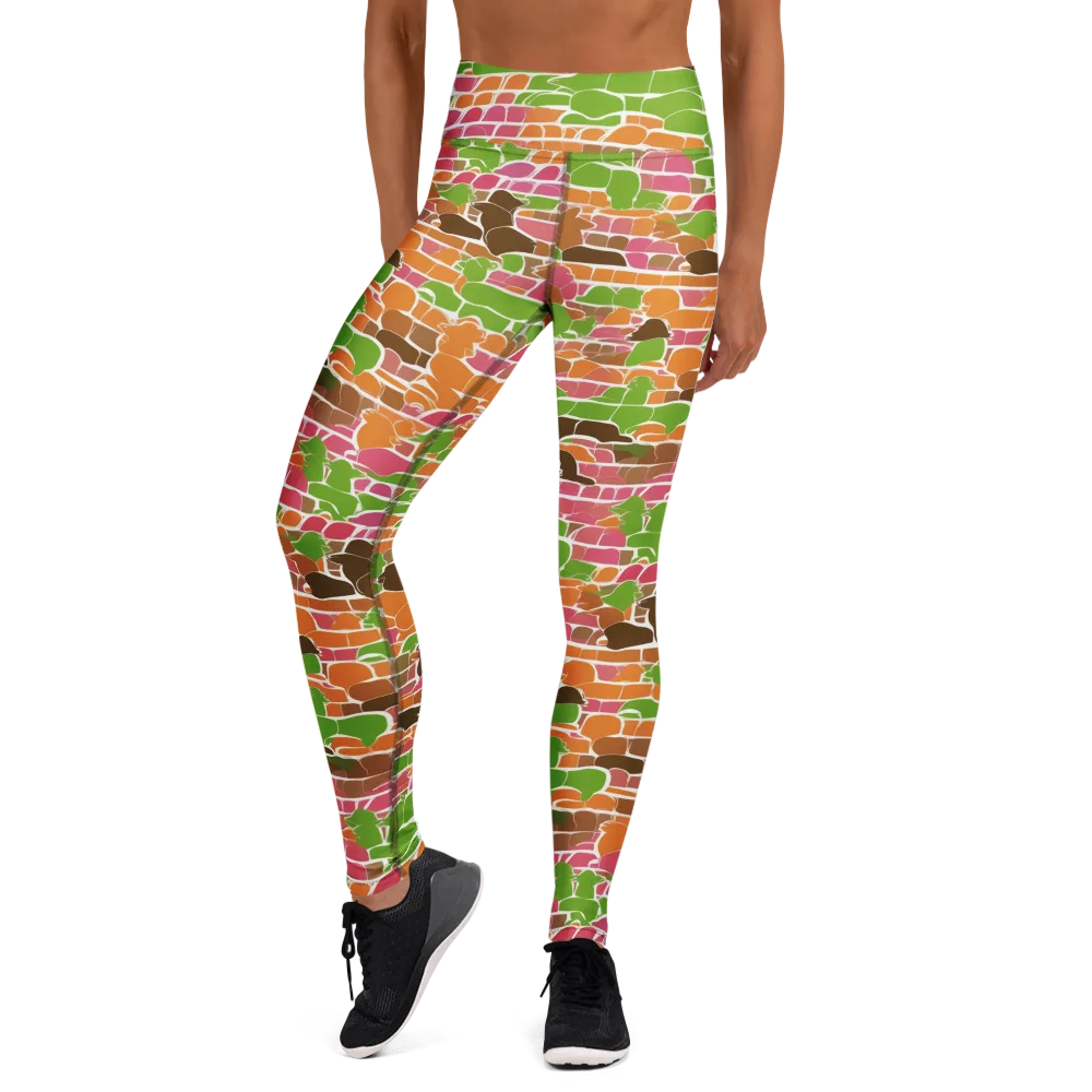 Gallery Crowd on Yoga Leggings — Front