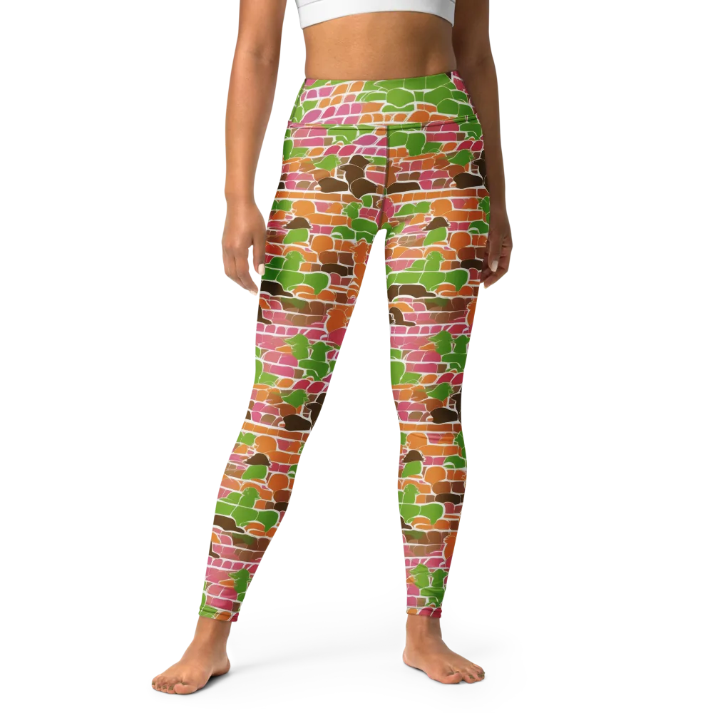 Gallery Crowd on Yoga Leggings — Front