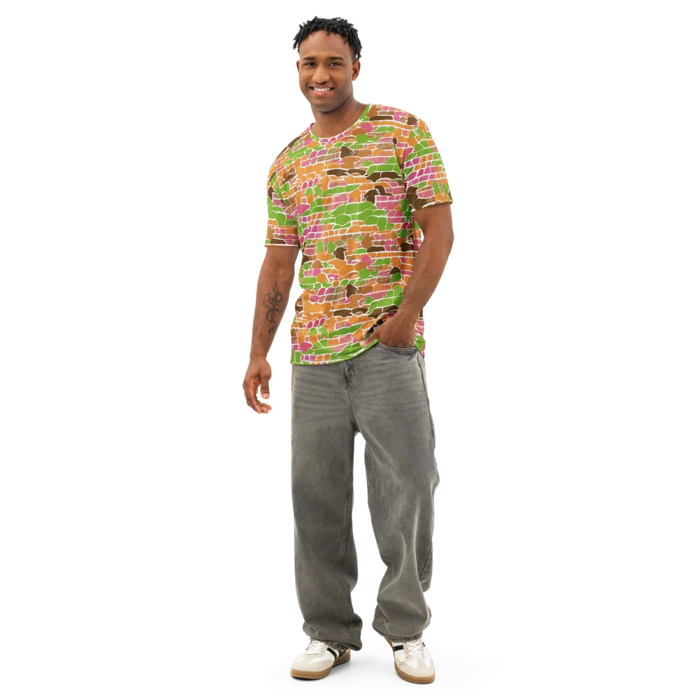 Gallery Crowd on Men's Cotton Crew Neck T-Shirt — Front