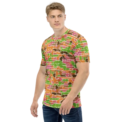 Gallery Crowd on a Men's Crew Neck T-Shirt