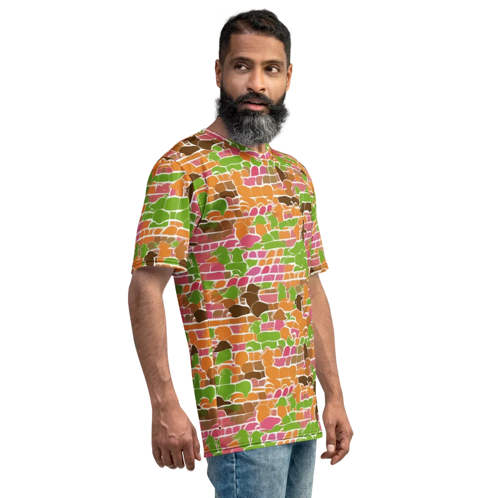 Gallery Crowd on Men's Crew Neck T-Shirt — Right